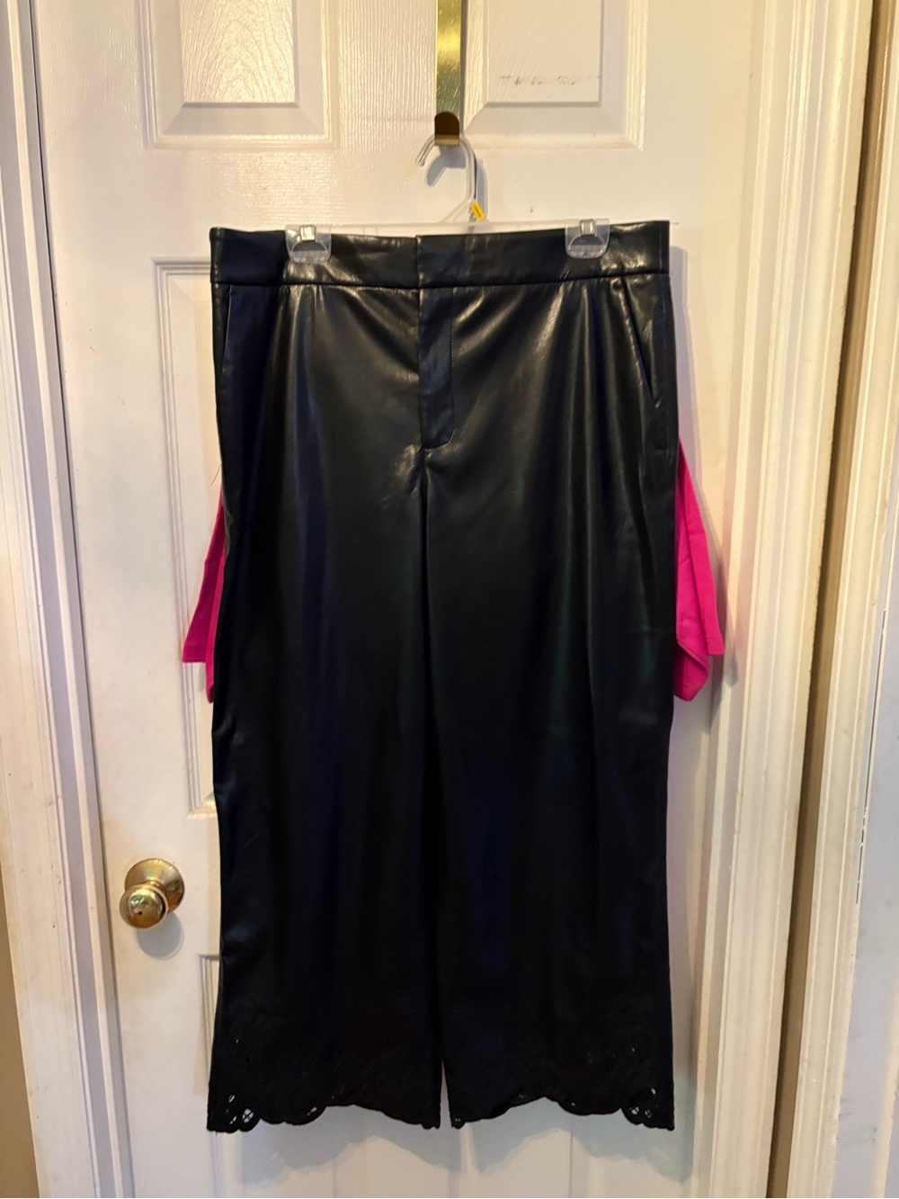 Chico's Black Faux Leather Pants